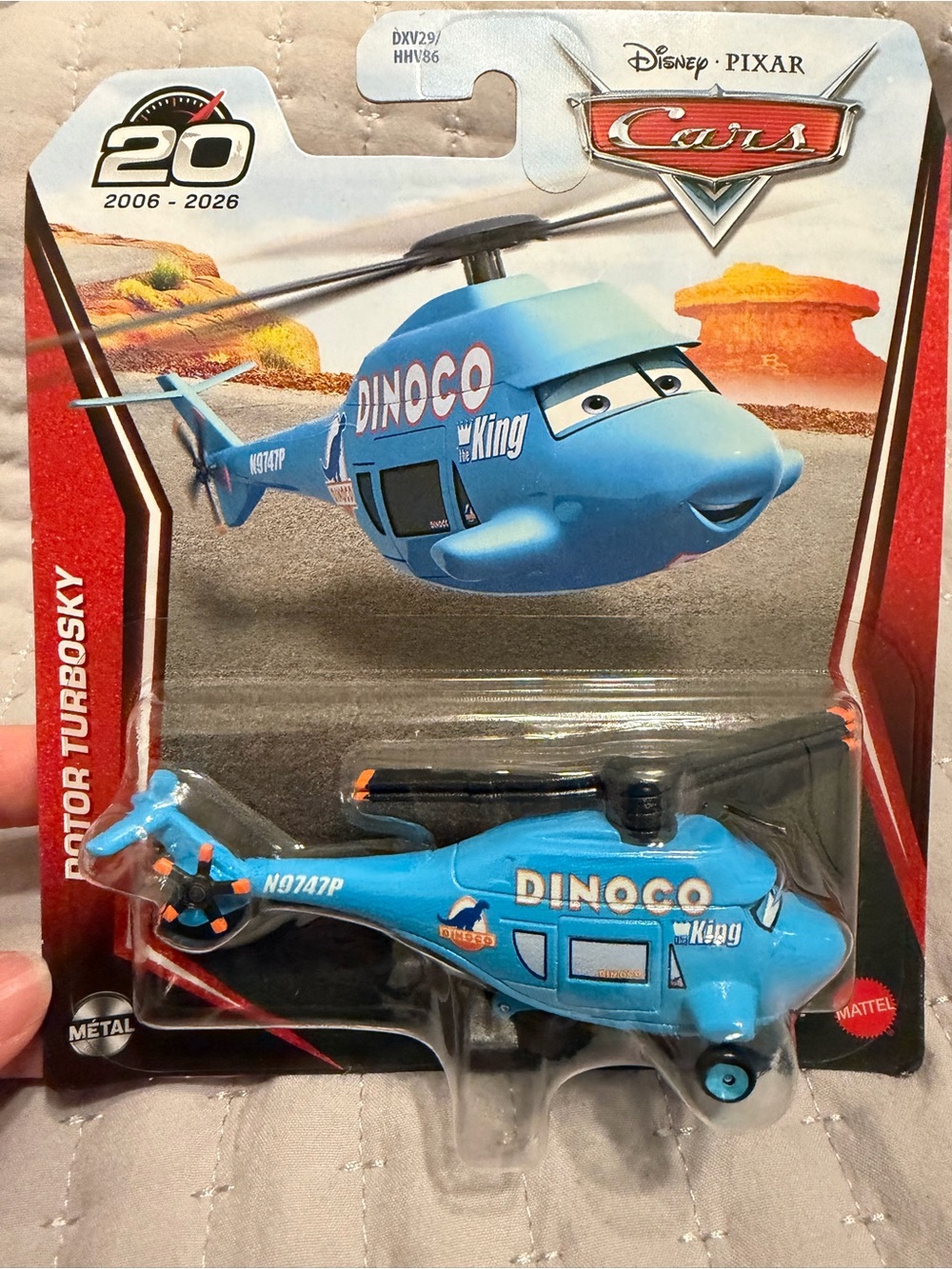 Disney Pixar Rotor Turbosky 20th anniversary diecast